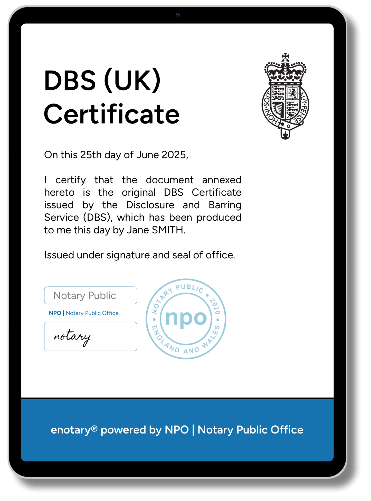DBS Certificates